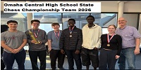  Omaha Central High School State Chess Championship Team 2026 